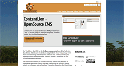 Desktop Screenshot of contentlion.de